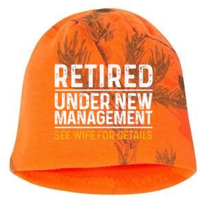 Funny Retirement Design Dad Retiring Party Humor Lovers Kati - Camo Knit Beanie