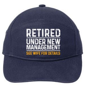 Funny Retirement Design Dad Retiring Party Humor Lovers 7-Panel Snapback Hat