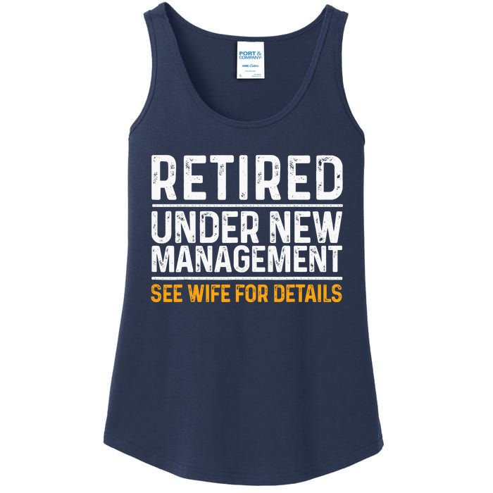 Funny Retirement Design Dad Retiring Party Humor Lovers Ladies Essential Tank