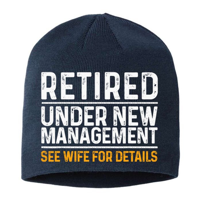 Funny Retirement Design Dad Retiring Party Humor Lovers Sustainable Beanie