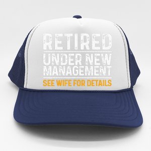 Funny Retirement Design Dad Retiring Party Humor Lovers Trucker Hat