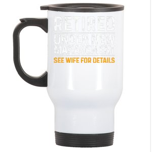 Funny Retirement Design Dad Retiring Party Humor Lovers Stainless Steel Travel Mug