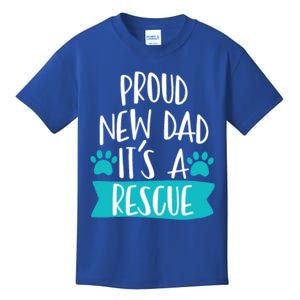 Funny Rescue Dog Dad Dog Birthday Dog Adoption Day Gift Kids T-Shirt