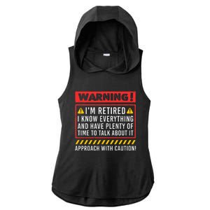 Funny Retirement Design For Retiree Retired Retire Ladies PosiCharge Tri-Blend Wicking Draft Hoodie Tank