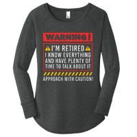 Funny Retirement Design For Retiree Retired Retire Women's Perfect Tri Tunic Long Sleeve Shirt