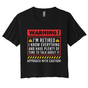 Funny Retirement Design For Retiree Retired Retire Women's Crop Top Tee