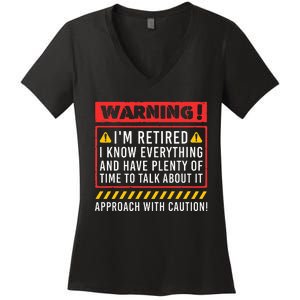 Funny Retirement Design For Retiree Retired Retire Women's V-Neck T-Shirt