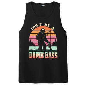 Funny Retro DonT Be A Dumb Bass Manfishing Sasquatch PosiCharge Competitor Tank