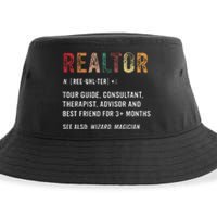 Funny Realtor Definition Realtor Life Real Estate Agent Sustainable Bucket Hat