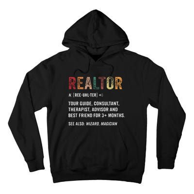 Funny Realtor Definition Realtor Life Real Estate Agent Tall Hoodie