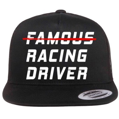 Famous racing driver funny quote for car and racing fans Flatbill Hat