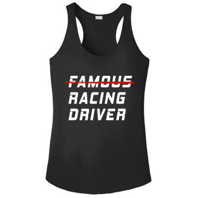 Famous racing driver funny quote for car and racing fans Ladies PosiCharge Competitor Racerback Tank