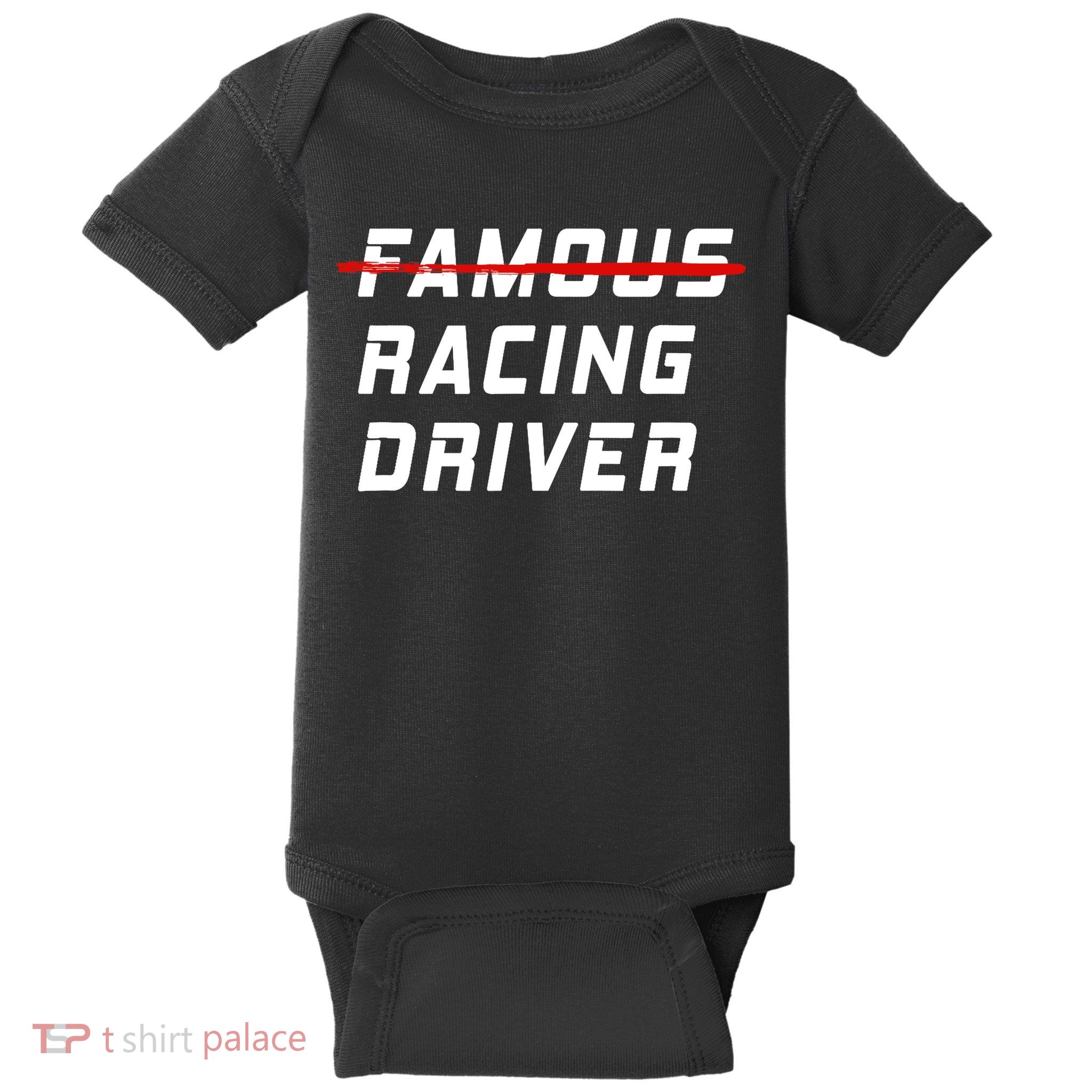 Famous racing driver funny quote for car and racing fans Baby Bodysuit