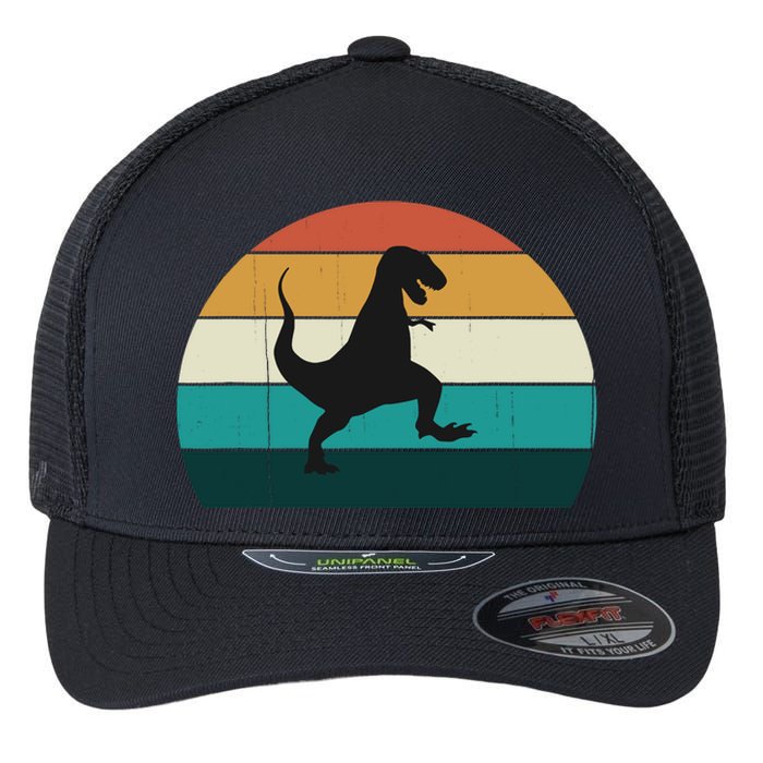 Funny Retro Dinosaur - Great Dino / T-Rex TRex Lovers Gift Flexfit Unipanel Trucker Cap