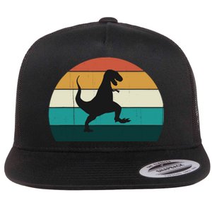 Funny Retro Dinosaur - Great Dino / T-Rex TRex Lovers Gift Flat Bill Trucker Hat