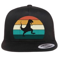 Funny Retro Dinosaur - Great Dino / T-Rex TRex Lovers Gift Flat Bill Trucker Hat