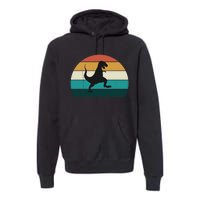 Funny Retro Dinosaur - Great Dino / T-Rex TRex Lovers Gift Premium Hoodie