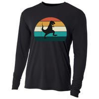 Funny Retro Dinosaur - Great Dino / T-Rex TRex Lovers Gift Cooling Performance Long Sleeve Crew