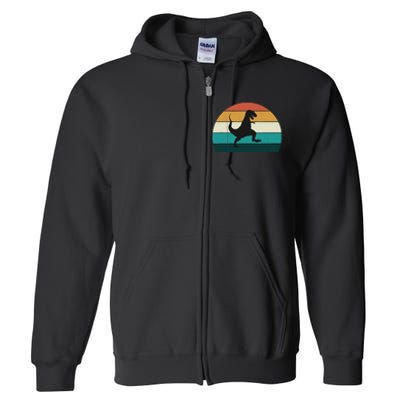 Funny Retro Dinosaur - Great Dino / T-Rex TRex Lovers Gift Full Zip Hoodie