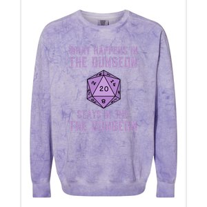 Funny RPG D20 Dungeon Game Gift Colorblast Crewneck Sweatshirt