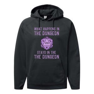 Funny RPG D20 Dungeon Game Gift Performance Fleece Hoodie