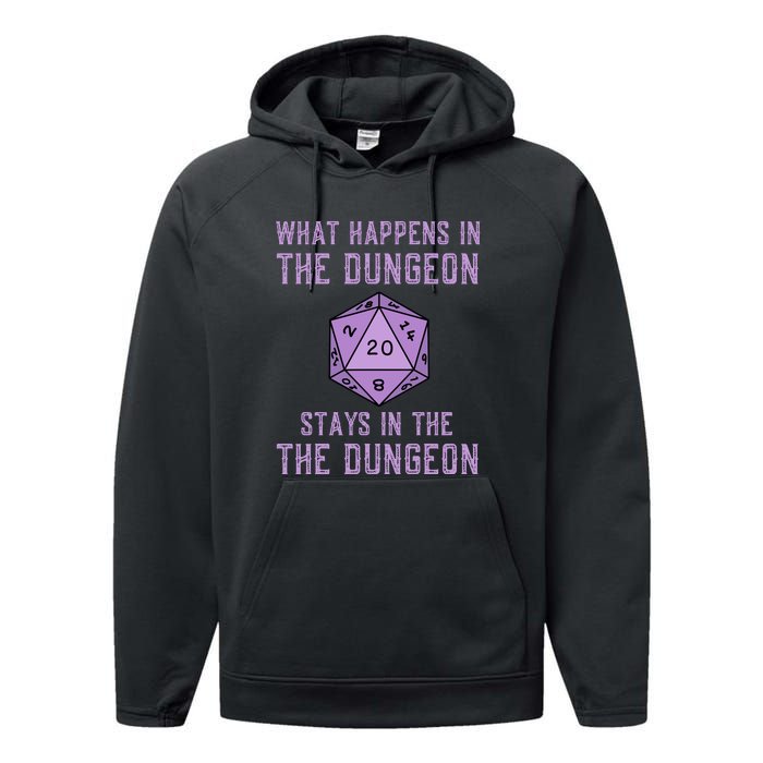 Funny RPG D20 Dungeon Game Gift Performance Fleece Hoodie