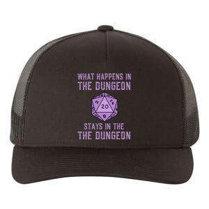 Funny RPG D20 Dungeon Game Gift Yupoong Adult 5-Panel Trucker Hat