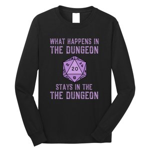 Funny RPG D20 Dungeon Game Gift Long Sleeve Shirt