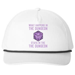 Funny RPG D20 Dungeon Game Gift Snapback Five-Panel Rope Hat