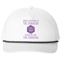 Funny RPG D20 Dungeon Game Gift Snapback Five-Panel Rope Hat