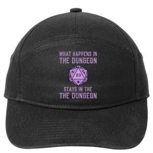 Funny RPG D20 Dungeon Game Gift 7-Panel Snapback Hat