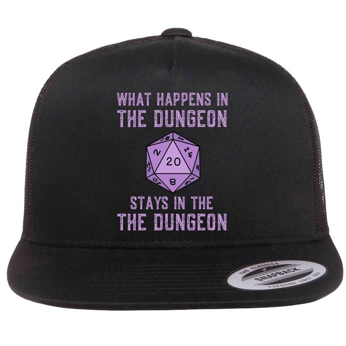 Funny RPG D20 Dungeon Game Gift Flat Bill Trucker Hat