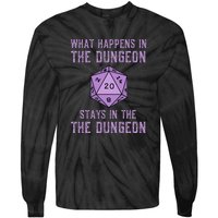 Funny RPG D20 Dungeon Game Gift Tie-Dye Long Sleeve Shirt