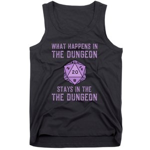 Funny RPG D20 Dungeon Game Gift Tank Top