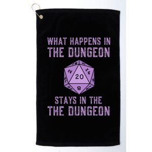 Funny RPG D20 Dungeon Game Gift Platinum Collection Golf Towel