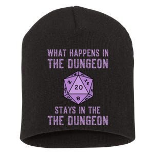 Funny RPG D20 Dungeon Game Gift Short Acrylic Beanie