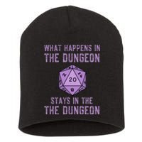 Funny RPG D20 Dungeon Game Gift Short Acrylic Beanie