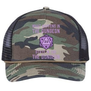 Funny RPG D20 Dungeon Game Gift Retro Rope Trucker Hat Cap