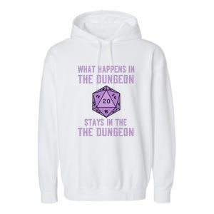 Funny RPG D20 Dungeon Game Gift Garment-Dyed Fleece Hoodie