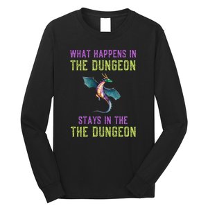 Funny RPG D20 Dungeon Game Gift Long Sleeve Shirt