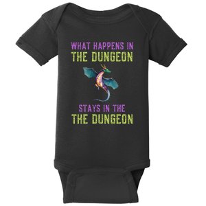 Funny RPG D20 Dungeon Game Gift Baby Bodysuit