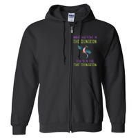 Funny RPG D20 Dungeon Game Gift Full Zip Hoodie