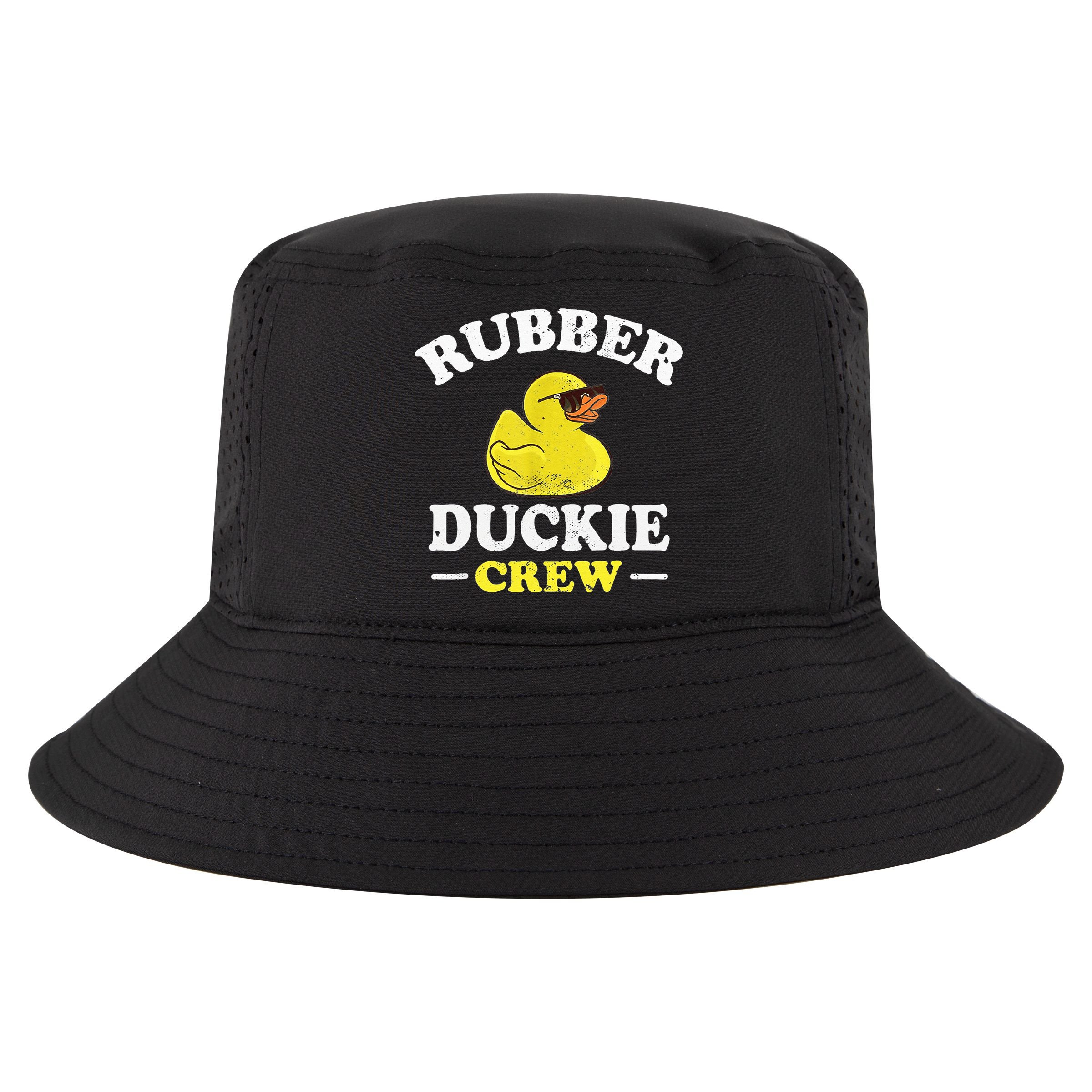 Funny Rubber Duck Yellow Duckie Crew Bath Ducks Duckling Toy Cool Comfort Performance Bucket Hat