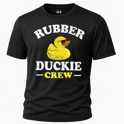 Funny Rubber Duck Yellow Duckie Crew Bath Ducks Duckling Toy Cooling Performance Crew T-Shirt
