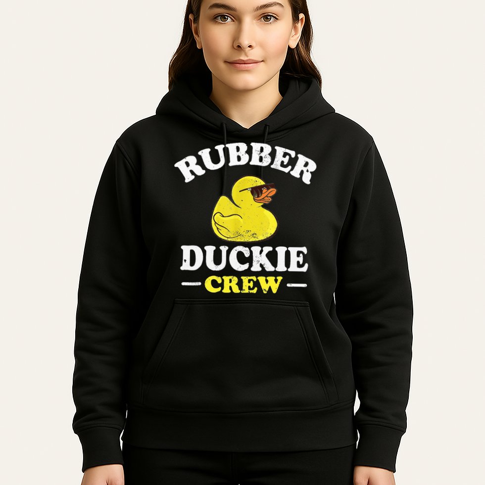 Funny Rubber Duck Yellow Duckie Crew Bath Ducks Duckling Toy Hoodie