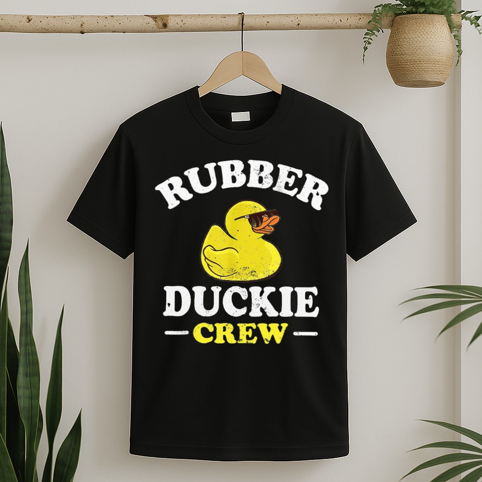 Funny Rubber Duck Yellow Duckie Crew Bath Ducks Duckling Toy T-Shirt