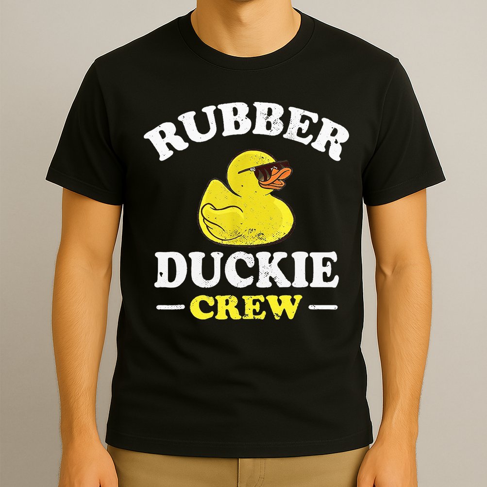 Funny Rubber Duck Yellow Duckie Crew Bath Ducks Duckling Toy T-Shirt