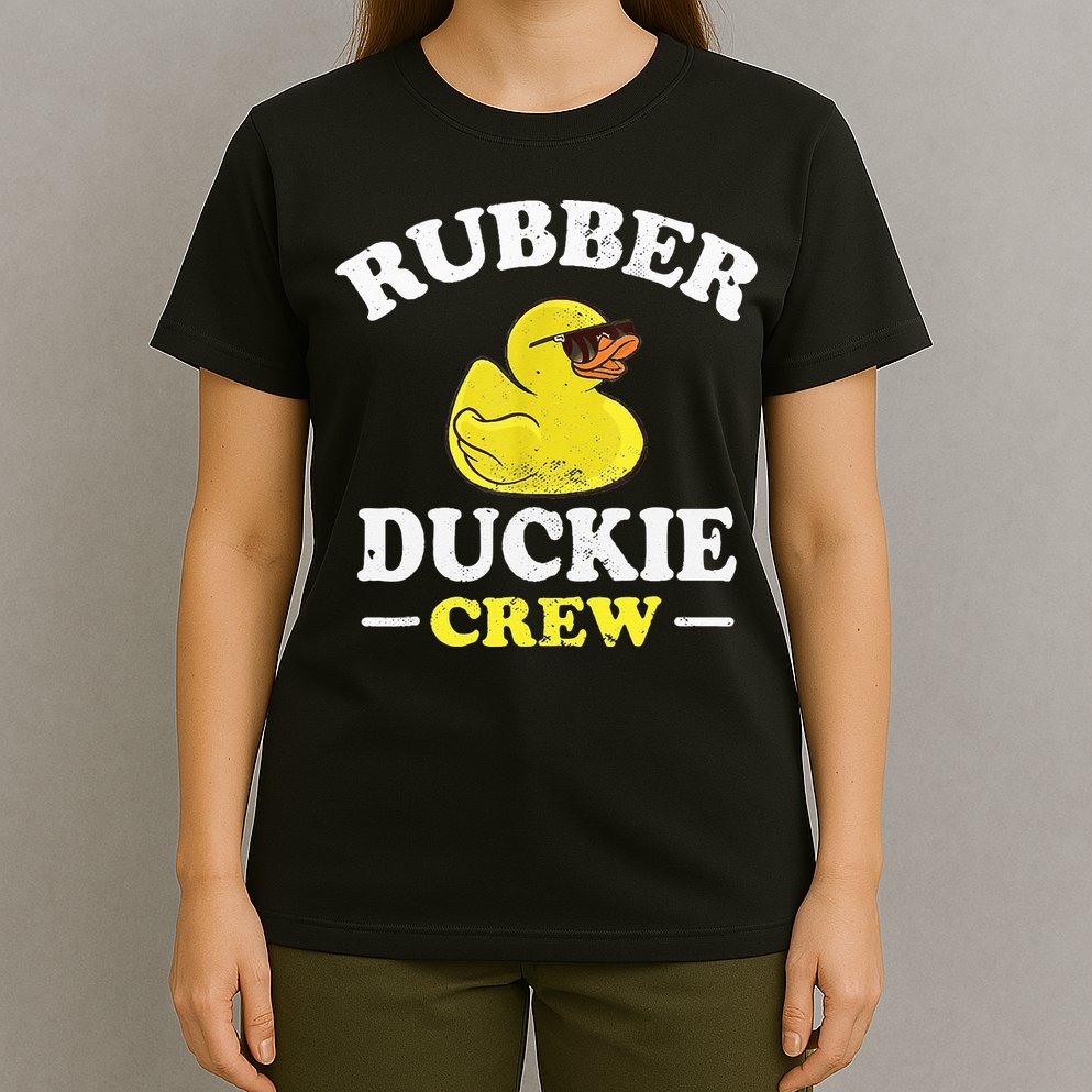 Funny Rubber Duck Yellow Duckie Crew Bath Ducks Duckling Toy T-Shirt