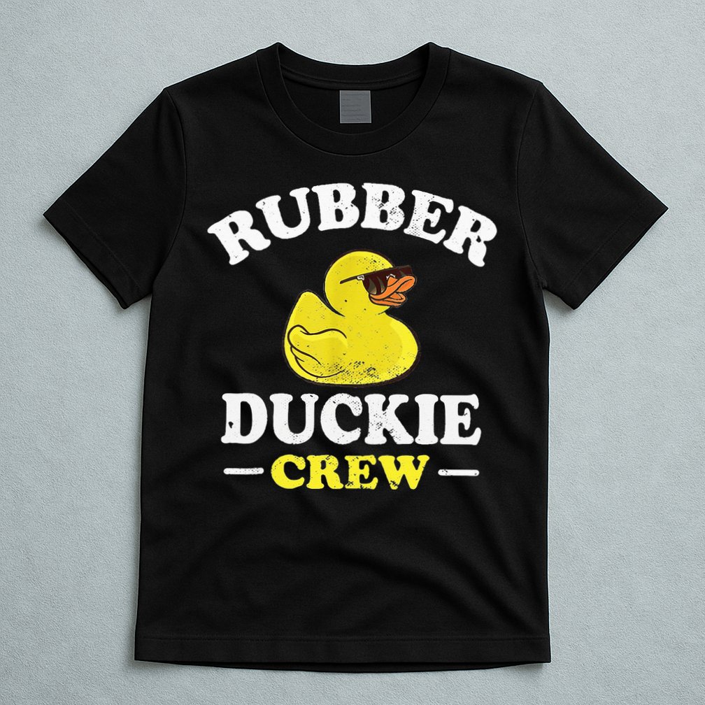 Funny Rubber Duck Yellow Duckie Crew Bath Ducks Duckling Toy T-Shirt