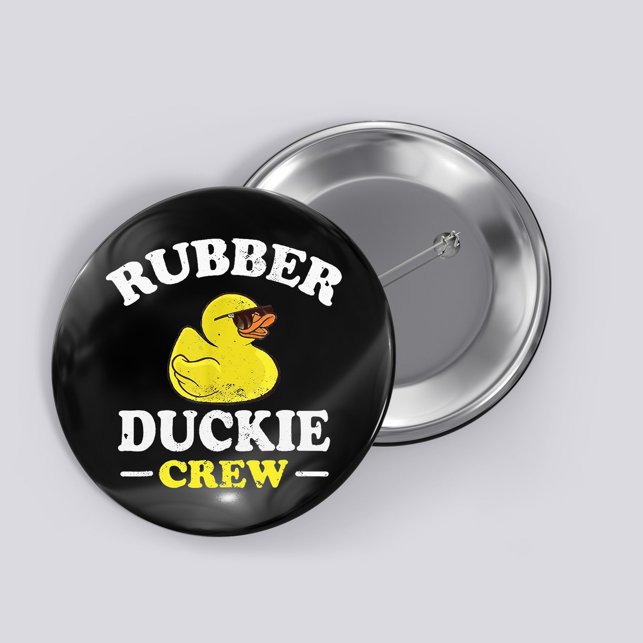 Funny Rubber Duck Yellow Duckie Crew Bath Ducks Duckling Toy Button